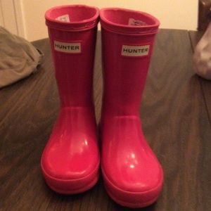 Toddler Hunter Boots - pink size 8